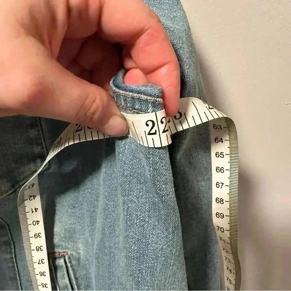 Rare Classic Denim Embroidered Cherry Blossom Jean Jacket XL - Picture 10 of 10